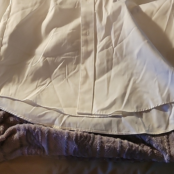 Men's White Long sleeved dress shirt - Picture 4 of 5